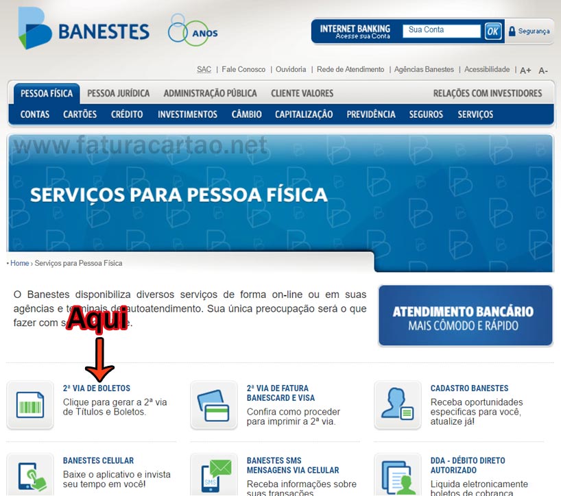 Atualizar Boleto Banestes