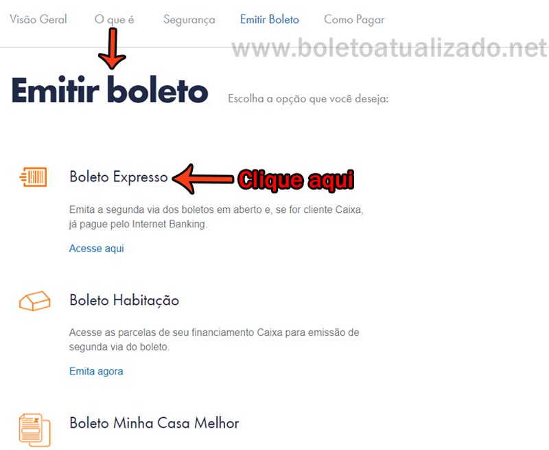 Atualizar Boleto Caixa Vencido