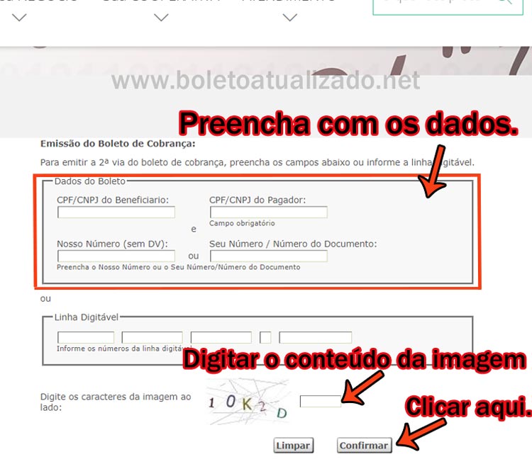 Atualizar Boleto Cecred Vencido