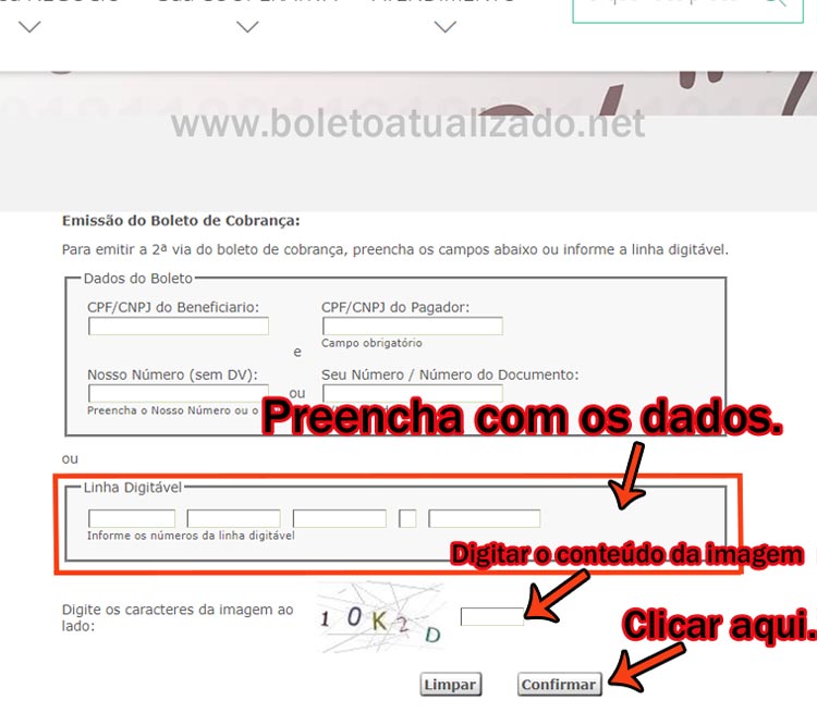 Atualizar Boleto Cecred Vencido