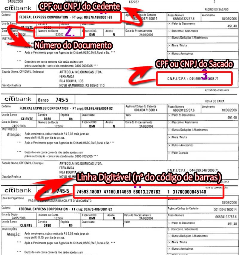 Atualizar boleto Citibank vencido