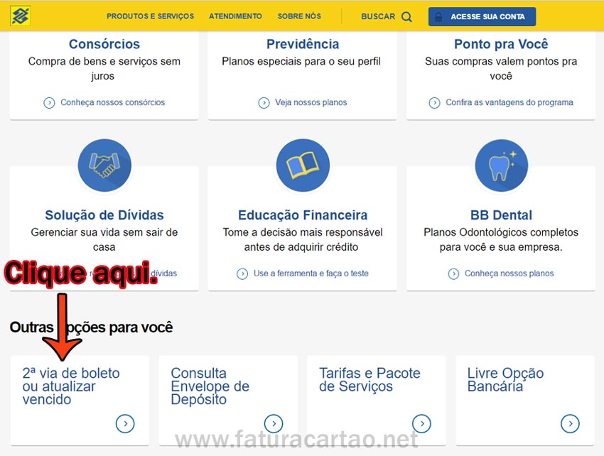 Atualizar Boleto BB (Banco do Brasil)