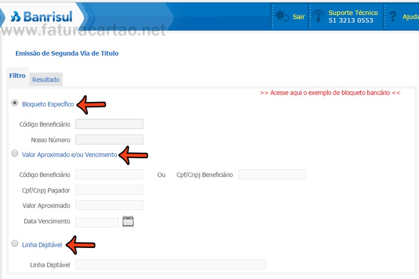 Atualizar Boleto Banrisul