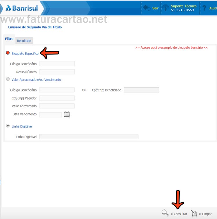 Atualizar Boleto Banrisul
