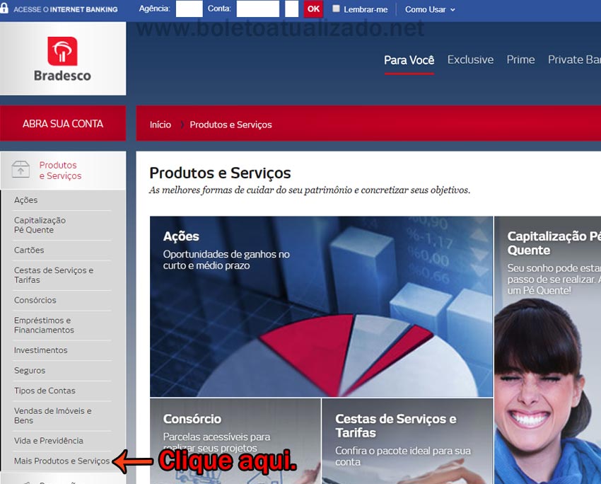 Atualizar boleto HSBC vencido